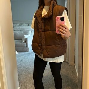 Cozy trendy puffer vest